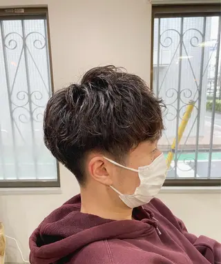 パーマ メンズ 野間 祐哉のヘアスタイル