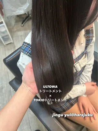 ロング カラー パーマ ヘアアレンジ メンズ ワット 原宿のヘアスタイル