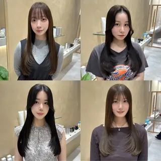 ロング カラー 🌜韓国/艶髪/縮毛 /ボブ/こころ🌛のヘアスタイル