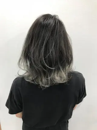 ミディアム カラー ヘアアレンジ 指名支持率NO.1 スタイリストのヘアスタイル