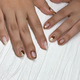 ショート ネイル 🦋Kiyomi. 🦋のネイルデザイン