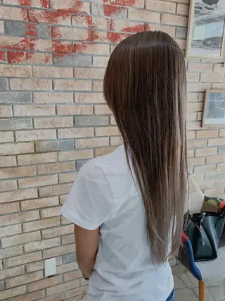 ロング カラー ヘアアレンジ VIM hairおもろまち店のヘアスタイル