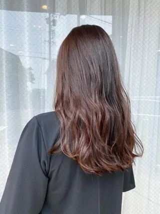 ロング カラー 高浜 夕海のヘアスタイル