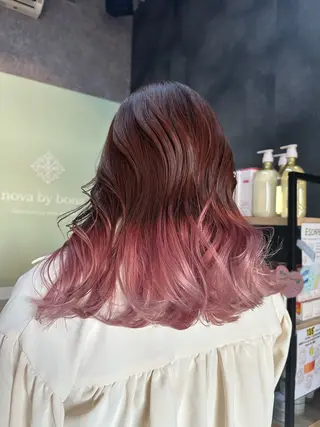 セミロング 坂庭 美夢のヘアスタイル