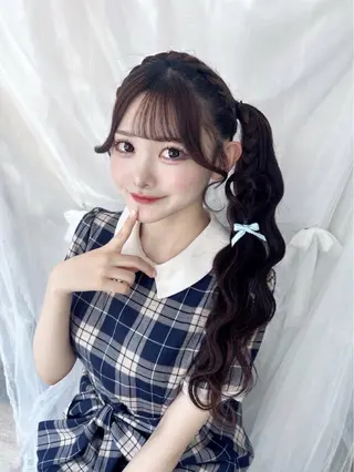 ロング カラー ヘアアレンジ かわいい盛れ🎀池袋 / みい♡のヘアスタイル