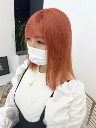 ミディアム カラー ヘアアレンジ モリシゲ ヒカリ🦕🐬のヘアスタイル