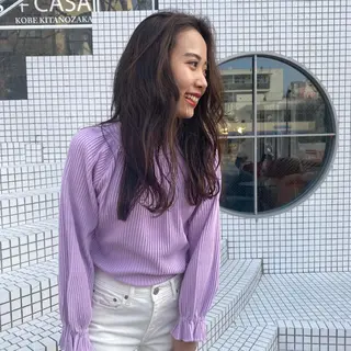 ロング カラー La  SHE's 天王寺店所属・マルヤマ リナのマツエク・マツパデザイン