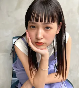 ロング カラー 山田 裕介のヘアスタイル