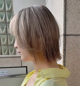 ショート カラー パーマ 🧃吉祥寺/ボブ レイヤー/カサイ🧃のヘアスタイル