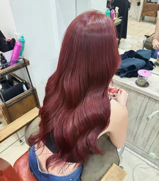 ロング カラー ツヤ髪✨髪質 改善 渋谷 ｻﾜのヘアスタイル