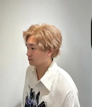 カラー メンズ メンズショート/ハイ トーン/我孫子/葵のヘアスタイル