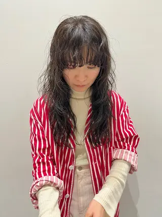 ロング パーマ ニュアンスヘア☆樋口 希世☆のヘアスタイル