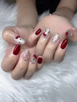 ネイル Mai/パラジェル 持ち込み/長さだしのネイルデザイン