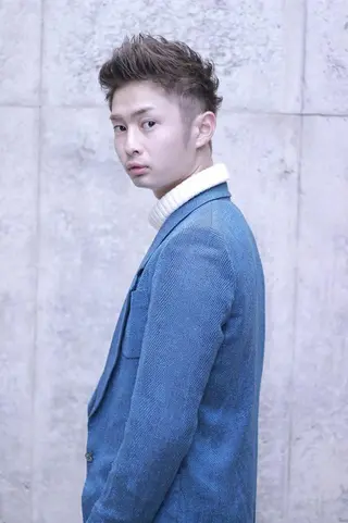 ショート カラー パーマ cachecache所属・及川 光のヘアスタイル