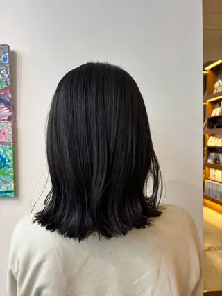 ミディアム みぞぐち じゅりのヘアスタイル