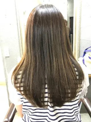 セミロング カラー 小林 拓也のヘアスタイル