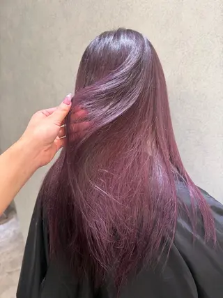 ロング ハイトーン/渋谷 韓国風/Narukaのヘアスタイル