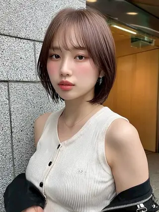 ミディアム 岡田 望愛🫧のヘアスタイル