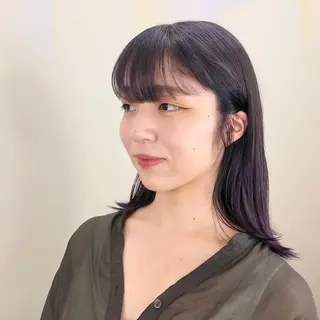 ミディアム カラー ショート/パーマ/ カラー/FUKOのヘアスタイル