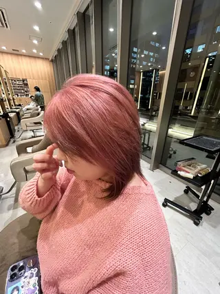 ミディアム カラー UNIXマークイズみなとみらい店所属・なな みのヘアスタイル