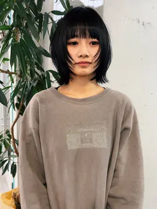 ショート くせ毛カットとパーマ /美容室難民の方是非のヘアスタイル