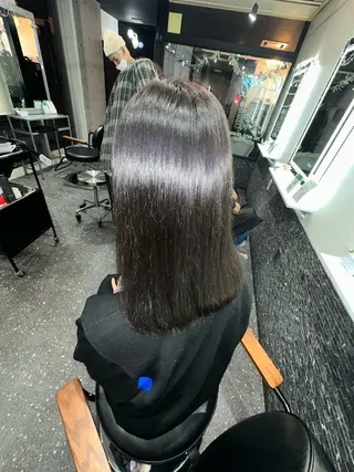 セミロング カラー パーマ 髪質改善⭐️縮毛矯正 中野⭐️Rinaのヘアスタイル