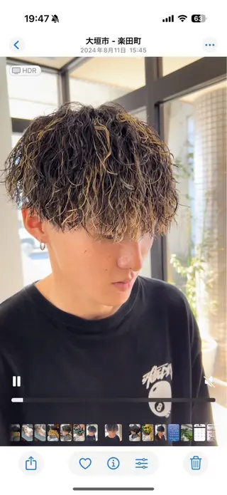 メンズ 🎈カラーエステ 🎈通事  啓人のヘアスタイル