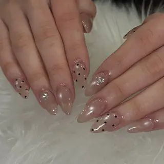 ネイル hami🎀うかん 🎀チップ長さ出しのネイルデザイン