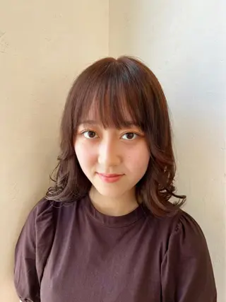 ミディアム カラー honen RUKAのヘアスタイル
