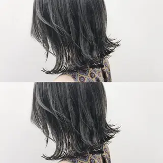 ミディアム カラー 永岡 鉄平のヘアスタイル