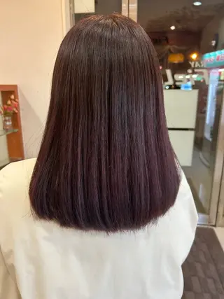 セミロング カラー 宮ヶ野 由樹のヘアスタイル