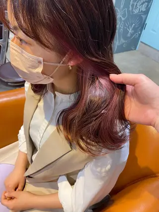 ミディアム GO TODAY SHAiRE SALON 原宿Stella店所属・𓍯柔らかhair 𓍯 yukinoのヘアスタイル