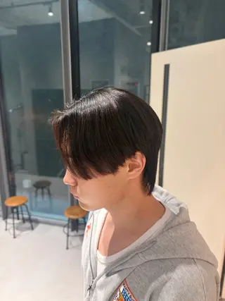 メンズ 曲がる縮毛矯正/ メンズパーマ森隆之介のヘアスタイル