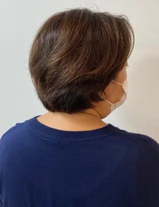 ショート 【白髪ぼかし】 愛甲竜佑のヘアスタイル