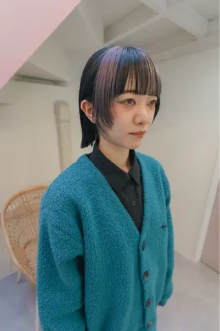 ショート kyon.hair 韓国カットカラーのヘアスタイル