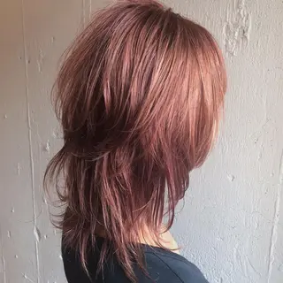 ミディアム フジサキ ケンのヘアスタイル