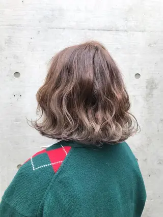 ショート カラー ヘアアレンジ a-o横浜所属・色落ちまでキレイに！ ！女性サロンのヘアスタイル