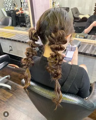 ヘアアレンジ 紺野 愛美のヘアスタイル