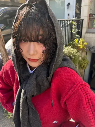 セミロング パーマ 【お洒落パーマ】 Elme　肥塚康汰郎のヘアスタイル