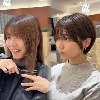 ショート カラー 渋谷ボブ/レイヤー ボブ田中航平のヘアスタイル