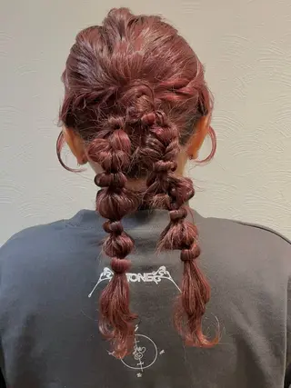 セミロング ヘアアレンジ GOTODAY SHAiRE SALON所属・札幌 ヘアアレンジ 🍎 タナカセリナのヘアスタイル