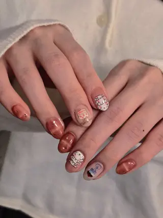 ネイル 3dパーツ/流行り 👧shushu❤️のネイルデザイン