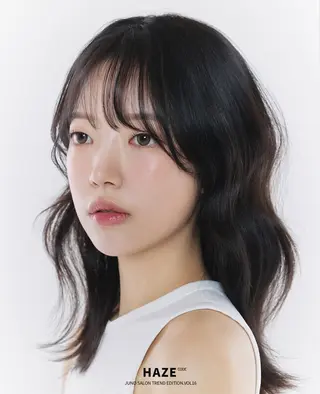 セミロング カラー 韓国JUNOヘア narumi‎🤍のヘアスタイル