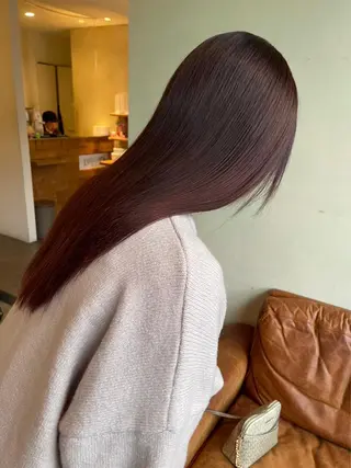 ロング カラー 愛瑠奈 erunaのヘアスタイル