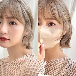 ミディアム カラー レイヤー専門家 ダブルカラー修のヘアスタイル