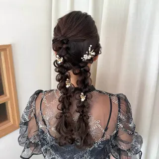 ロング ヘアアレンジ 褒められヘアメイク /‎ボブ女子🐶みおのその他イメージ