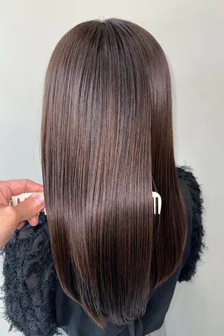 セミロング 代表 玉城孝徳のヘアスタイル