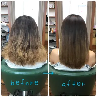 ミディアム パーマ courage所属・kanako カナコのヘアスタイル