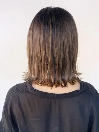 パーマ カラー ヘアアレンジ ミディアム ITbyALBUM 中野店のヘアスタイル