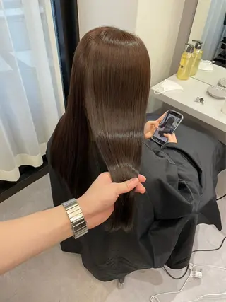 ロング 髪質改善×縮毛矯正 Core 片山健太のヘアスタイル